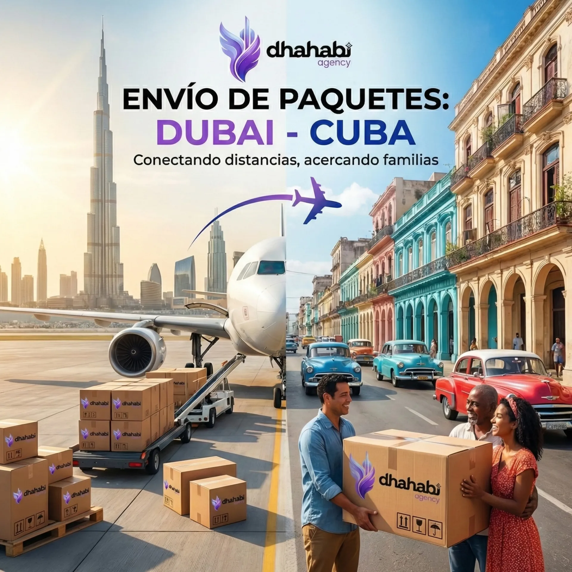 Envio  de Paqueteria de Dubaí a Cuba