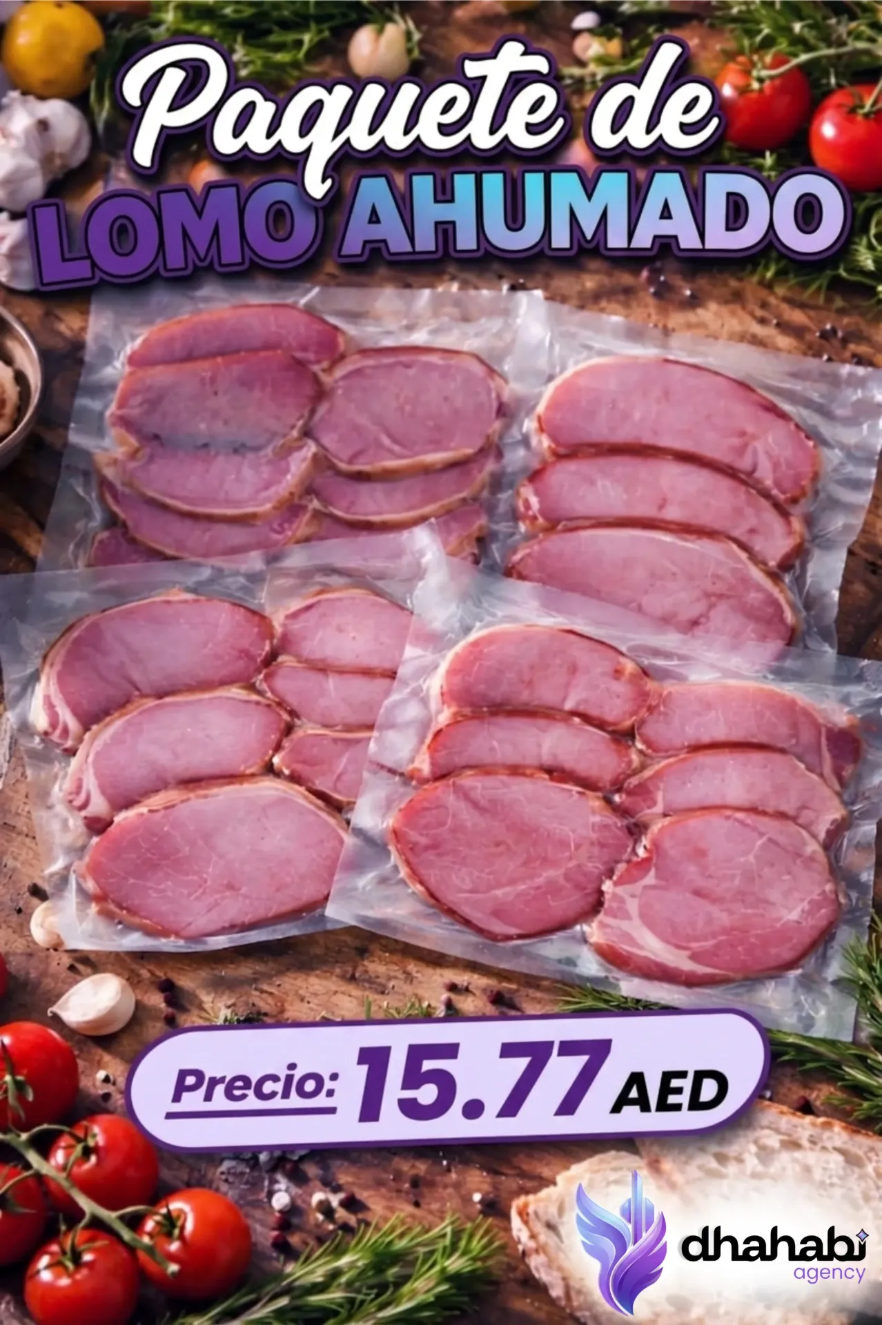 Paquete de Lomo ahumado