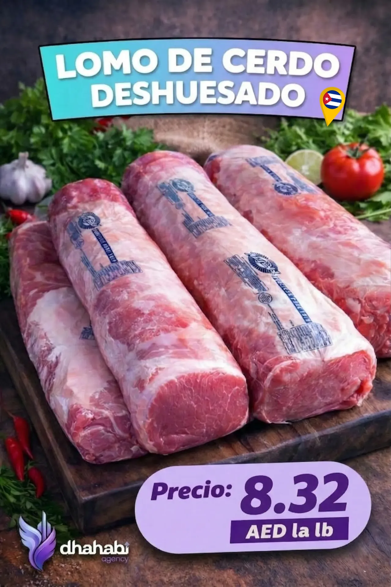 Lomo de cerdo deshuesado