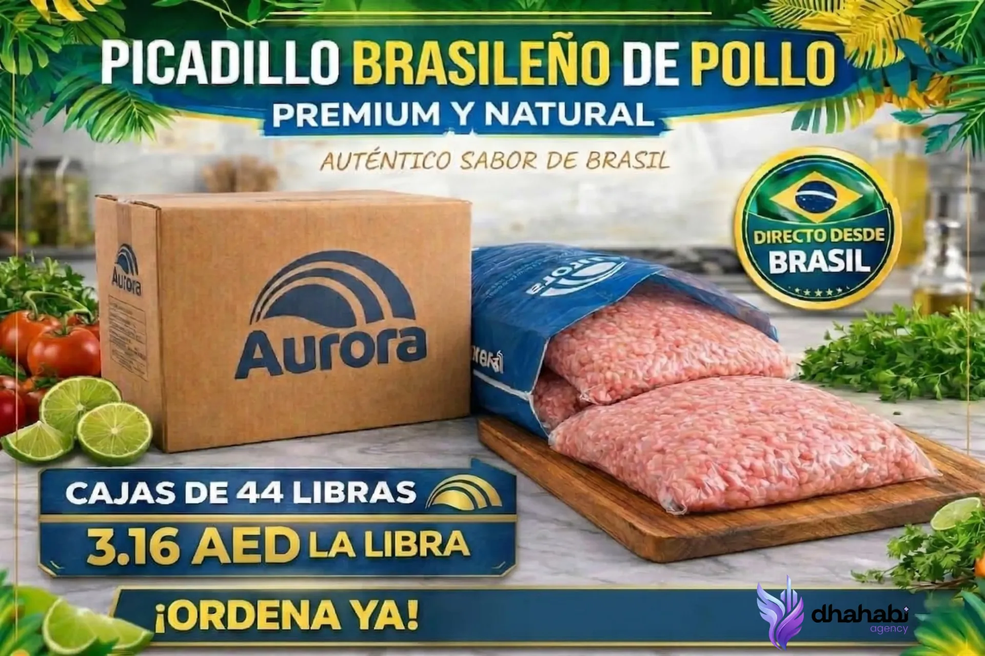 Picadillo Brasileño de pollo por lb